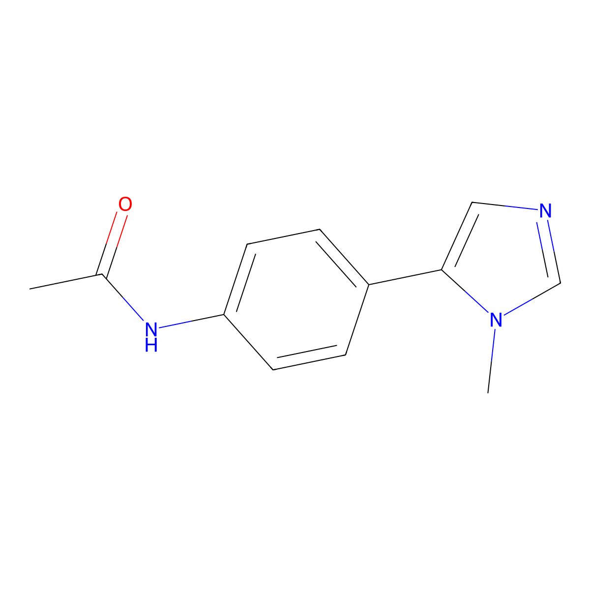 N-[4-(3-Methyl-3H-imidazol-4-yl)phenyl]acetamide molecular structure, CAS 774238-44-7