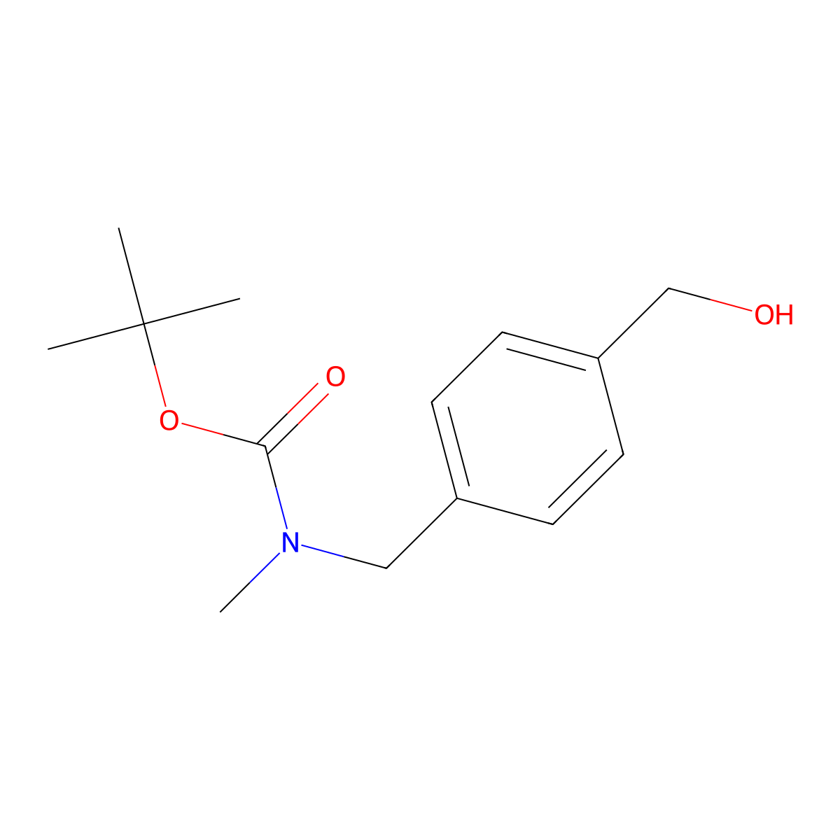 tert-Butyl 4-(hydroxymethyl)benzyl(methyl)carbamate molecular structure, CAS 774238-90-3