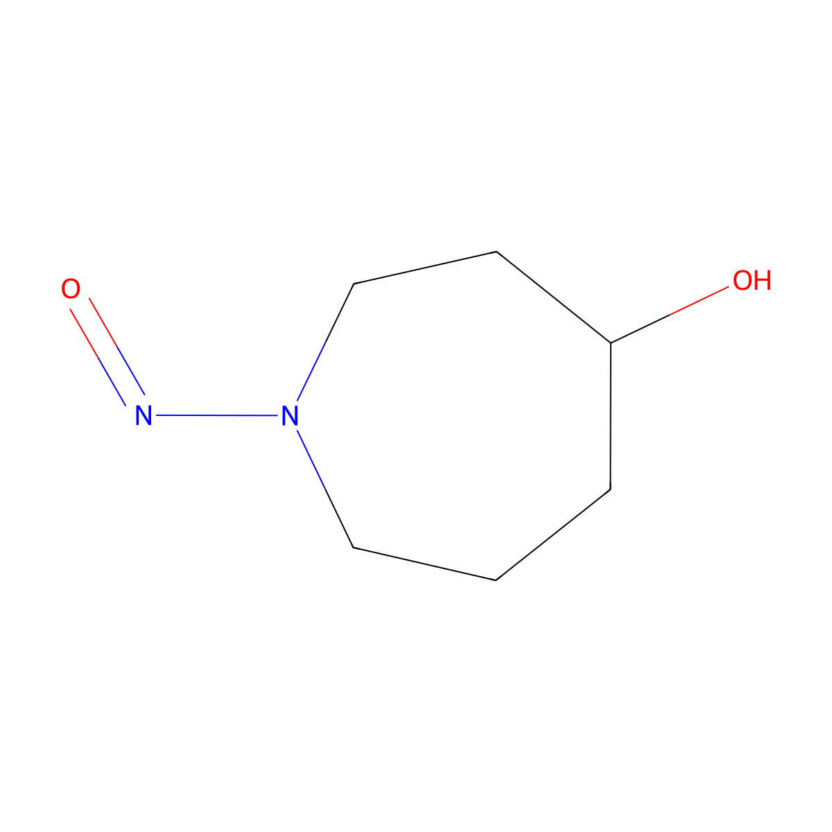 1-Nitrosoazepan-4-ol molecular structure, CAS 77428-17-2