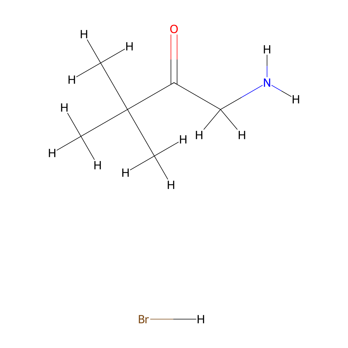 1-Amino-3,3-dimethyl-butan-2-one hydrobromide molecular structure, CAS 77428-85-4