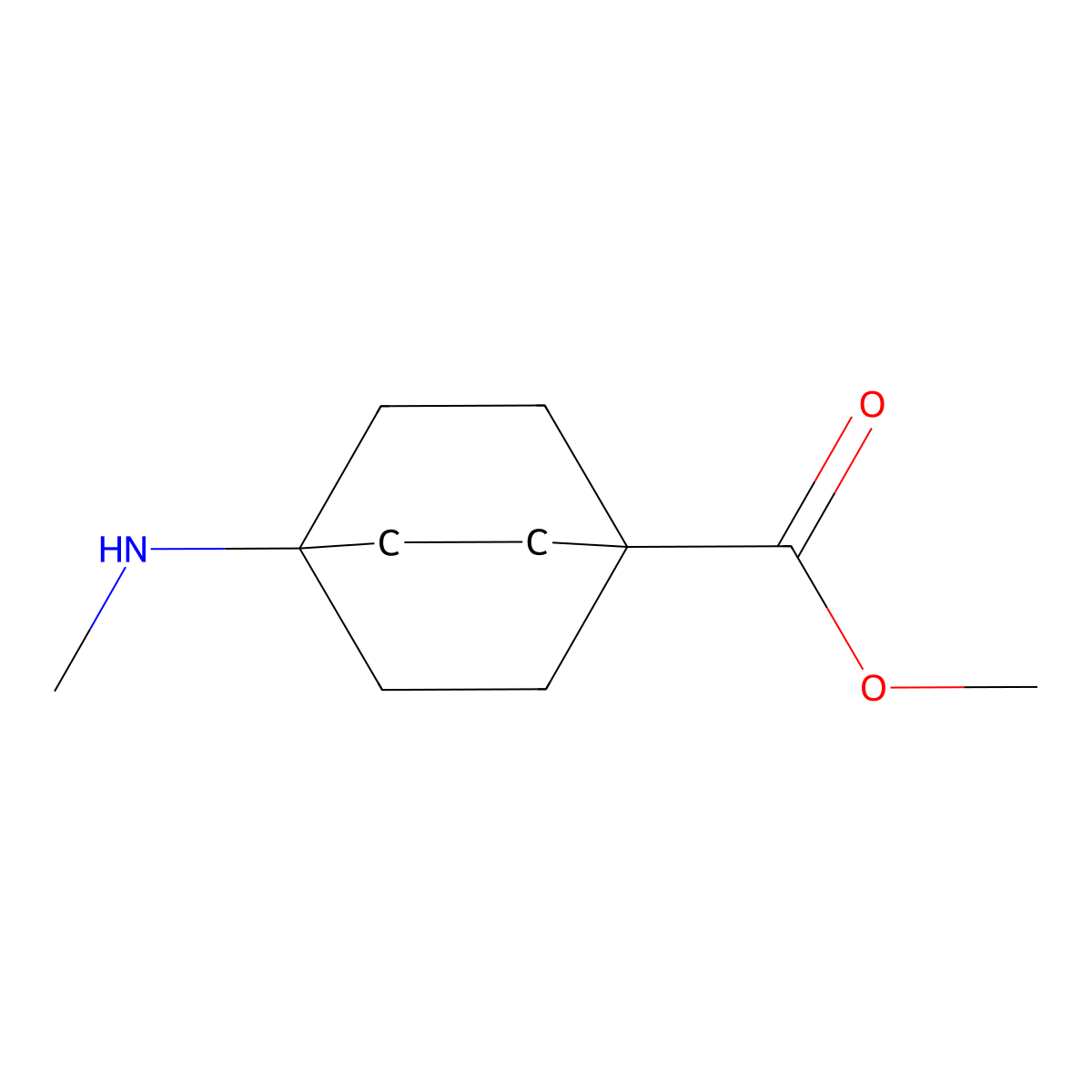 Methyl 4-(methylamino)bicyclo[2.2.2]octane-1-carboxylate molecular structure, CAS 774487-83-1