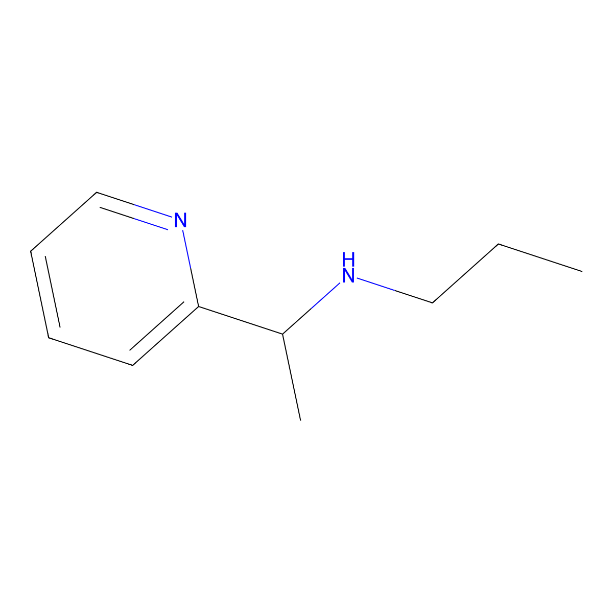 Propyl[1-(pyridin-2-YL)ethyl]amine molecular structure, CAS 774493-90-2