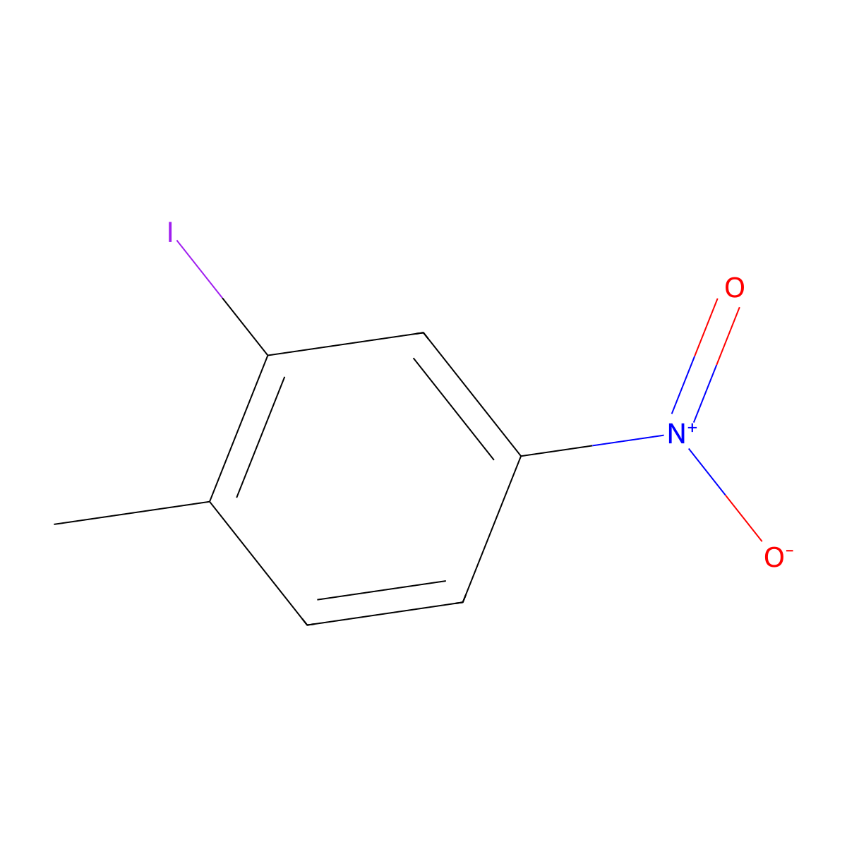 2-Iodo-4-nitrotoluene molecular structure, CAS 7745-92-8