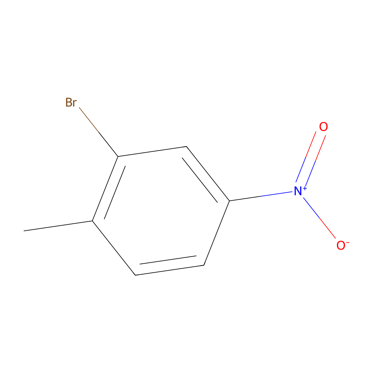 2-Bromo-4-nitrotoluene molecular structure, CAS 7745-93-9