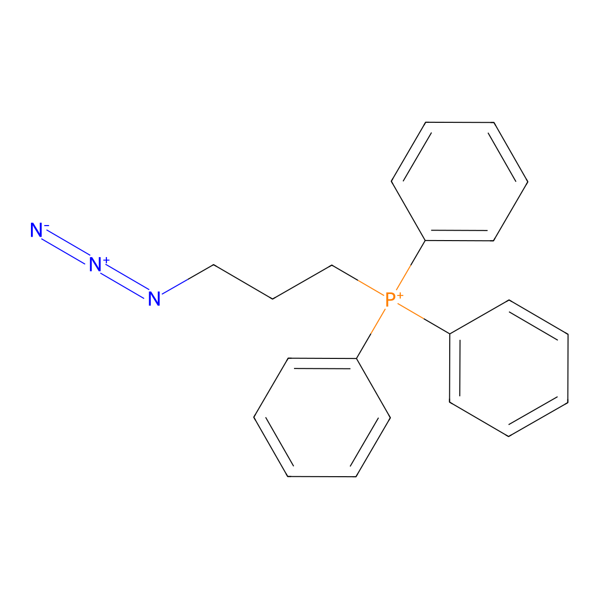 (3-Azidopropyl)triphenylphosphonium molecular structure, CAS 774504-20-0