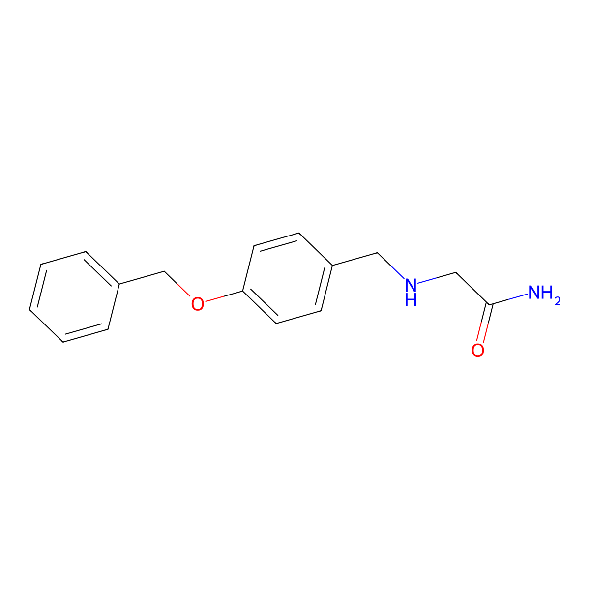 2-({[4-(Benzyloxy)phenyl]methyl}amino)acetamide molecular structure, CAS 774506-05-7