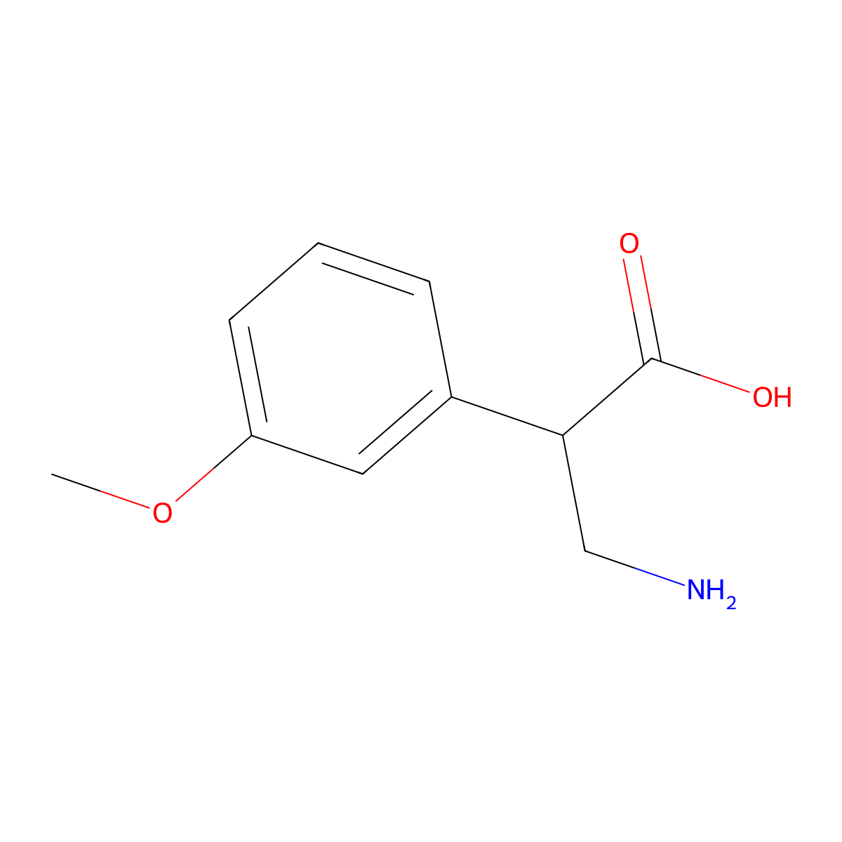 3-Amino-2-(3-methoxyphenyl)propanoic acid molecular structure, CAS 774506-34-2
