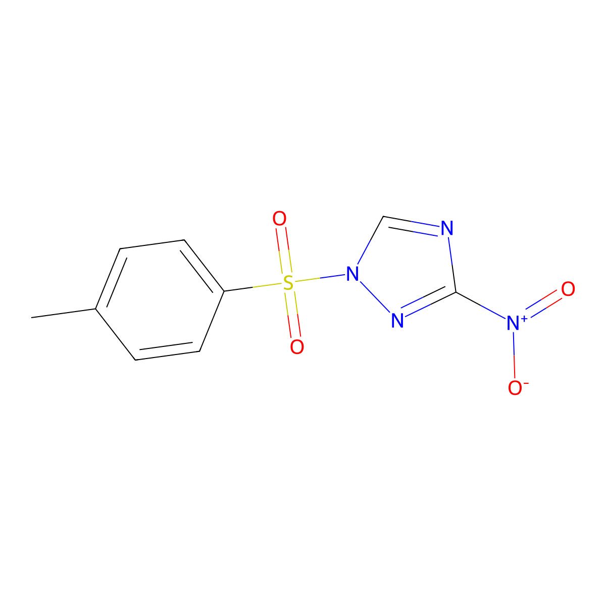 1-(p-Toluenesulfonyl)-3-nitro-1,2,4-triazole molecular structure, CAS 77451-51-5