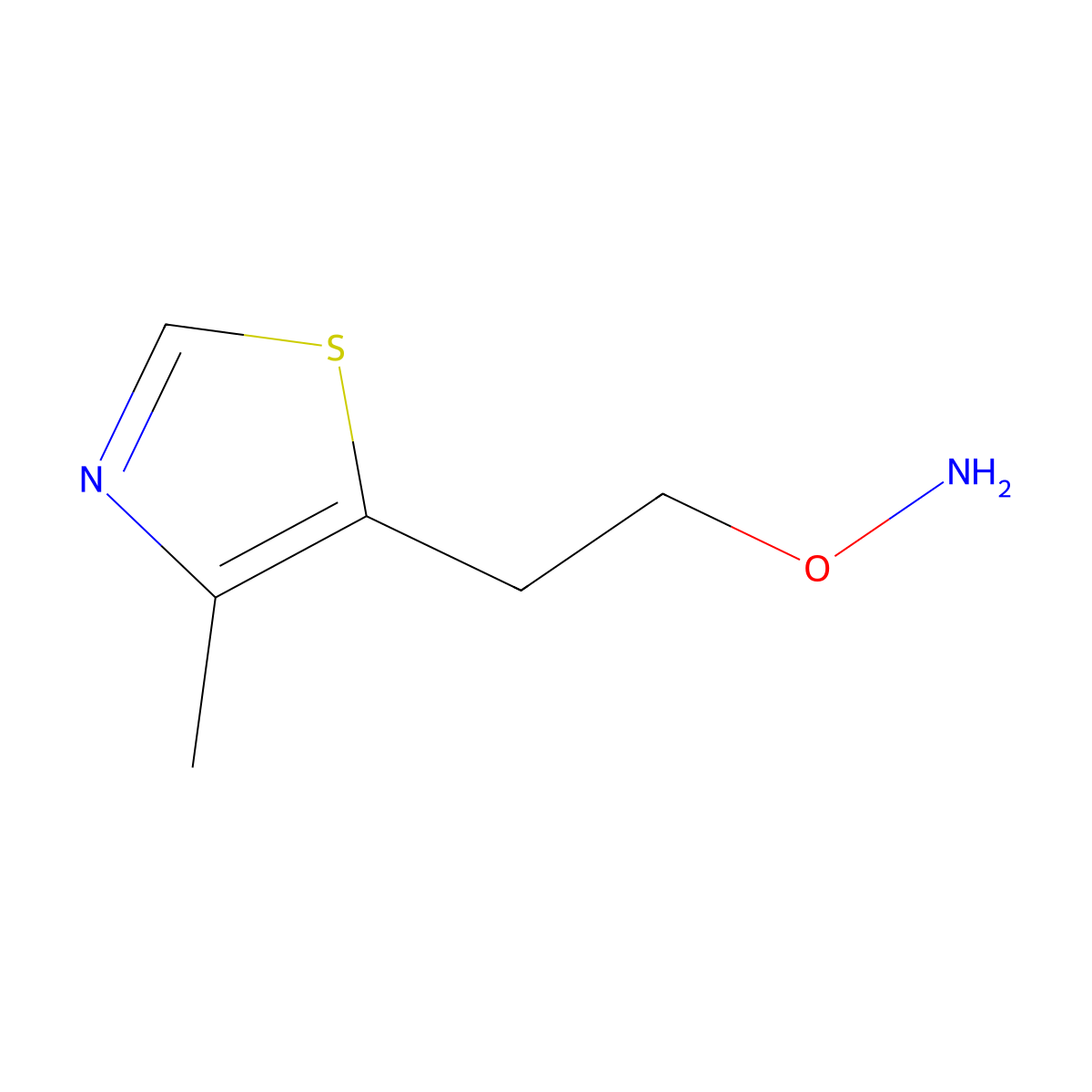 o-(2-(4-Methylthiazol-5-yl)ethyl)hydroxylamine molecular structure, CAS 774524-80-0