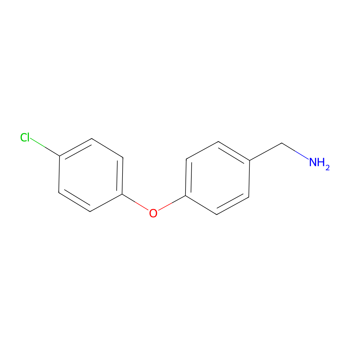 4-(4-Chlorophenoxy)benzylamine molecular structure, CAS 774525-83-6