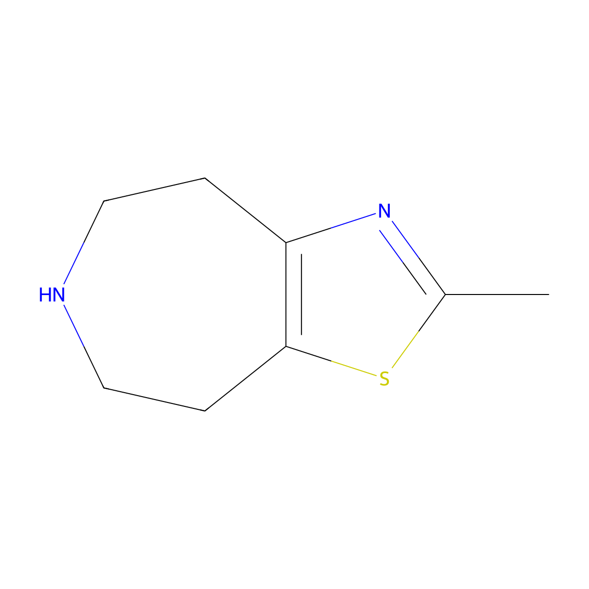 2-methyl-4H,5H,6H,7H,8H-[1,3]thiazolo[4,5-d]azepine molecular structure, CAS 774530-61-9