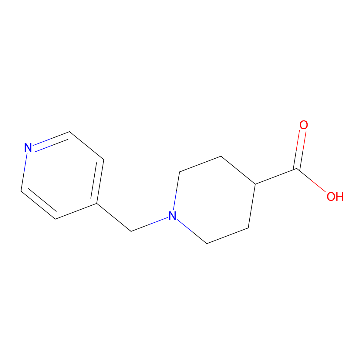 1-(Pyridin-4-ylmethyl)piperidine-4-carboxylic acid molecular structure, CAS 774531-43-0