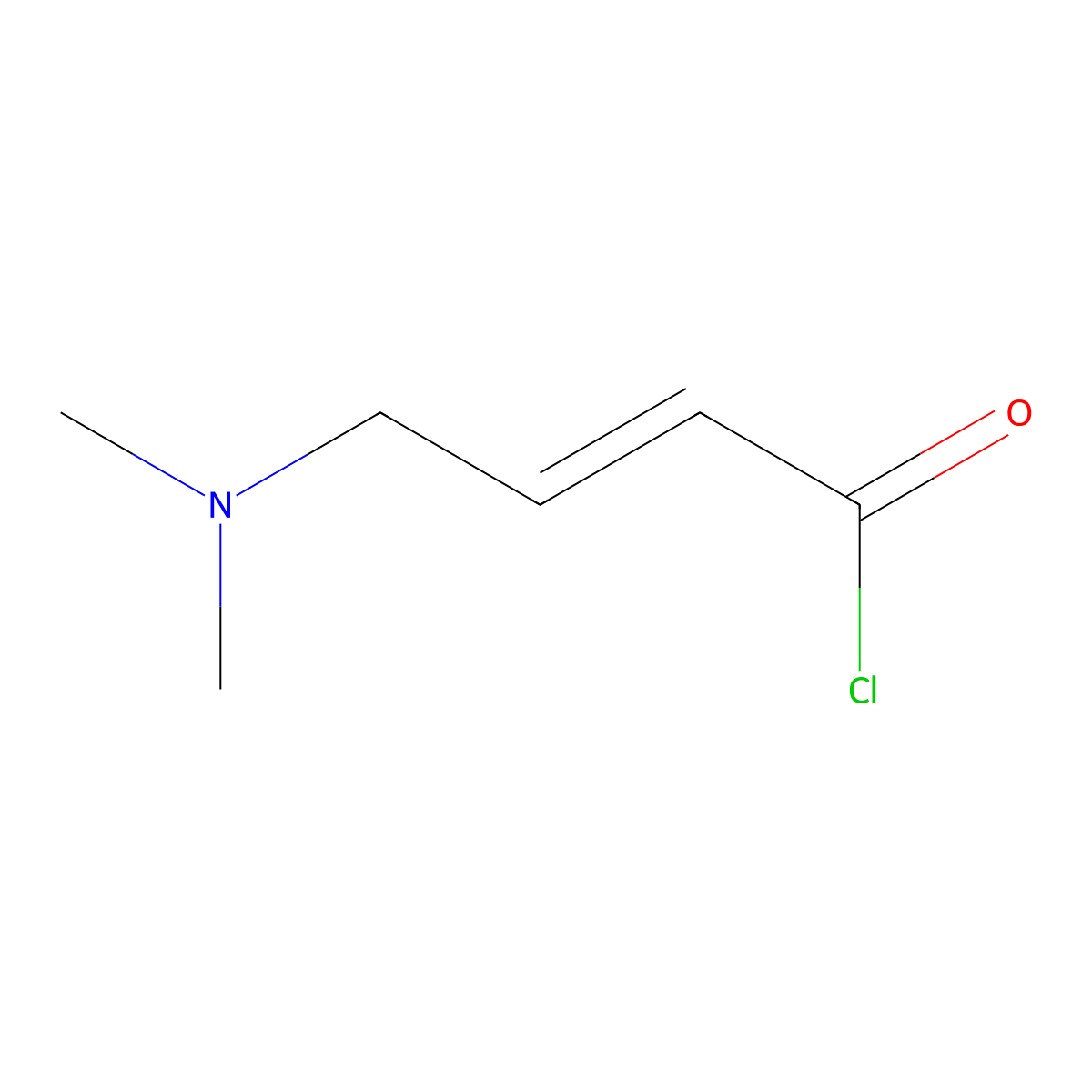 4-Dimethylamino-2-butenoyl chloride molecular structure, CAS 774534-34-8