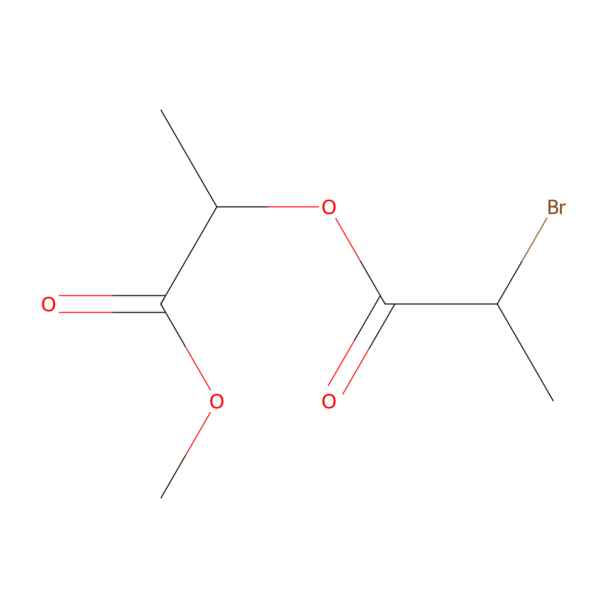 1-Methoxy-1-oxo-2-propyl 2-Bromopropanoate molecular structure, CAS 77454-49-0
