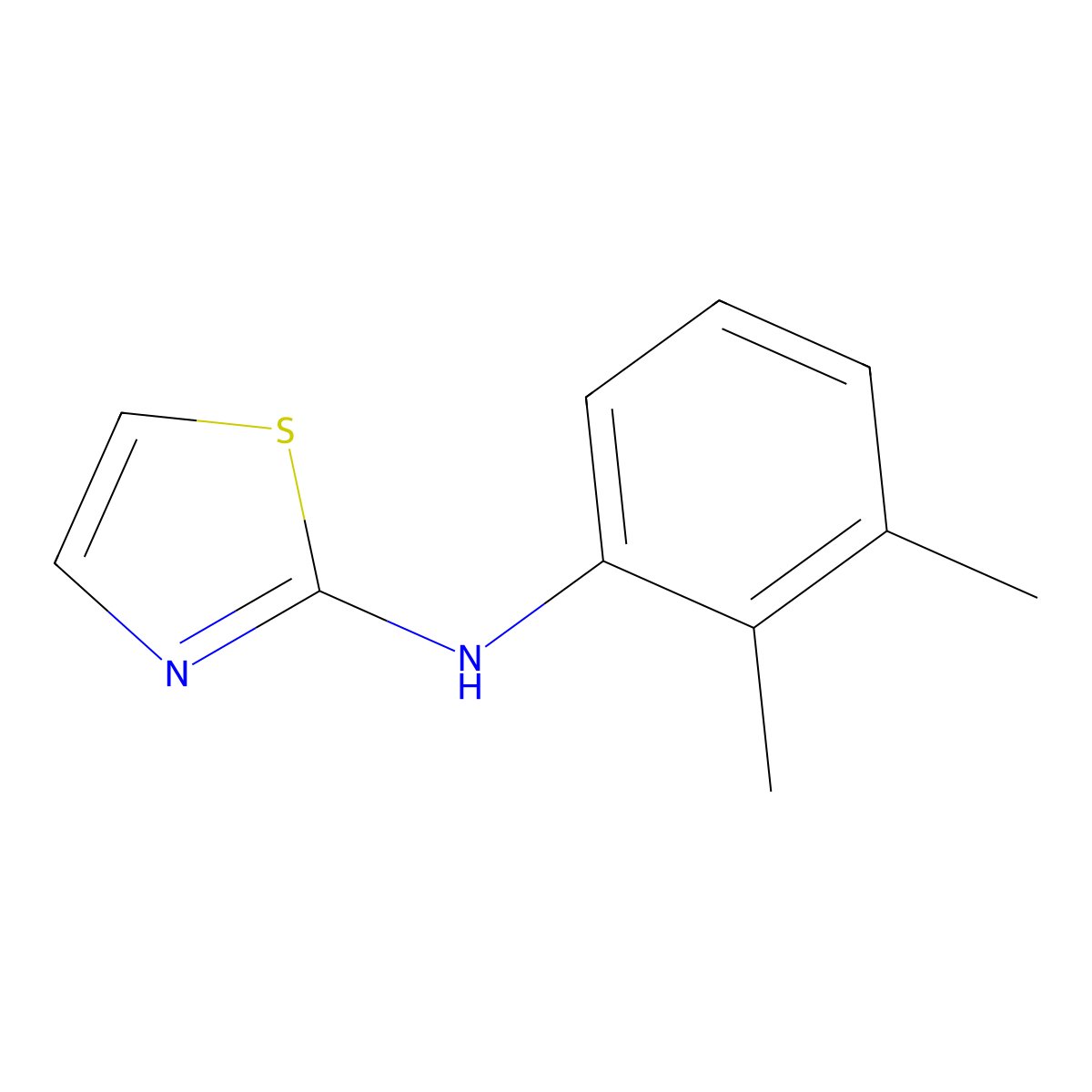 N-(2,3-dimethylphenyl)-1,3-thiazol-2-amine molecular structure, CAS 774544-65-9