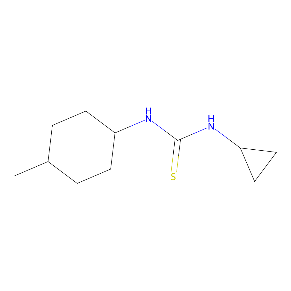 1-Cyclopropyl-3-(4-methylcyclohexyl)thiourea molecular structure, CAS 774545-91-4