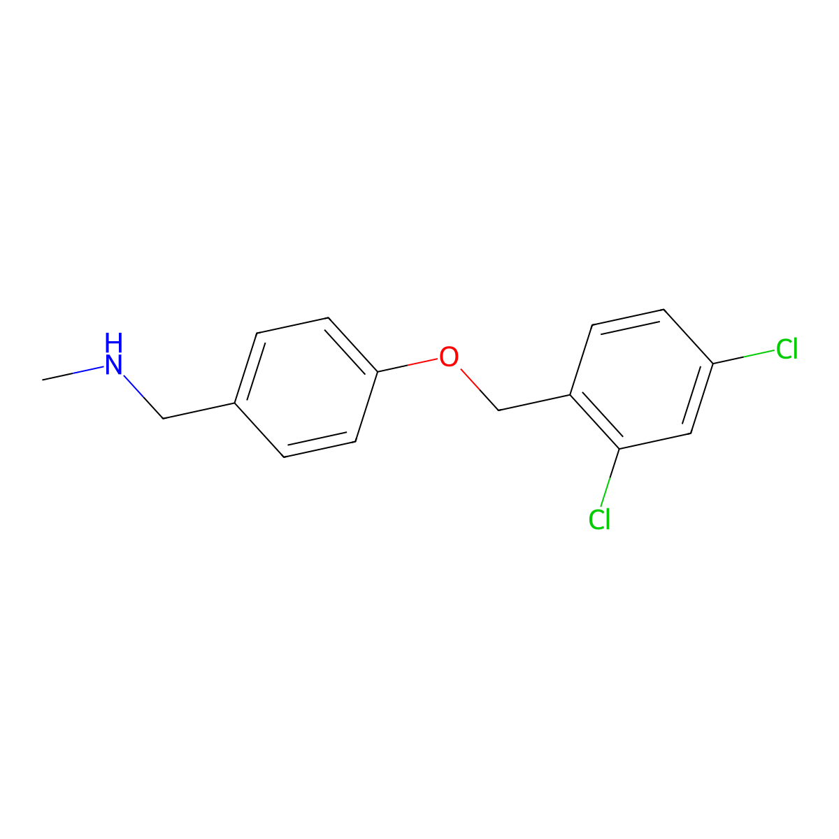 N-{4-[(2,4-dichlorobenzyl)oxy]benzyl}-N-methylamine molecular structure, CAS 774547-29-4