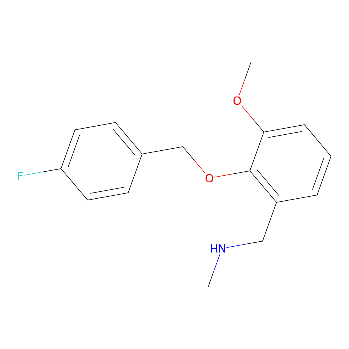 N-{2-[(4-fluorobenzyl)oxy]-3-methoxybenzyl}-N-methylamine molecular structure, CAS 774547-33-0
