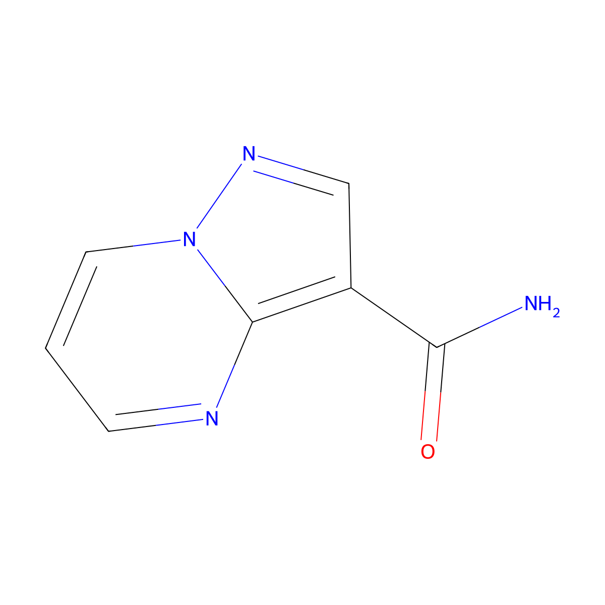 Pyrazolo[1,5-a]pyrimidine-3-carboxamide molecular structure, CAS 774549-55-2