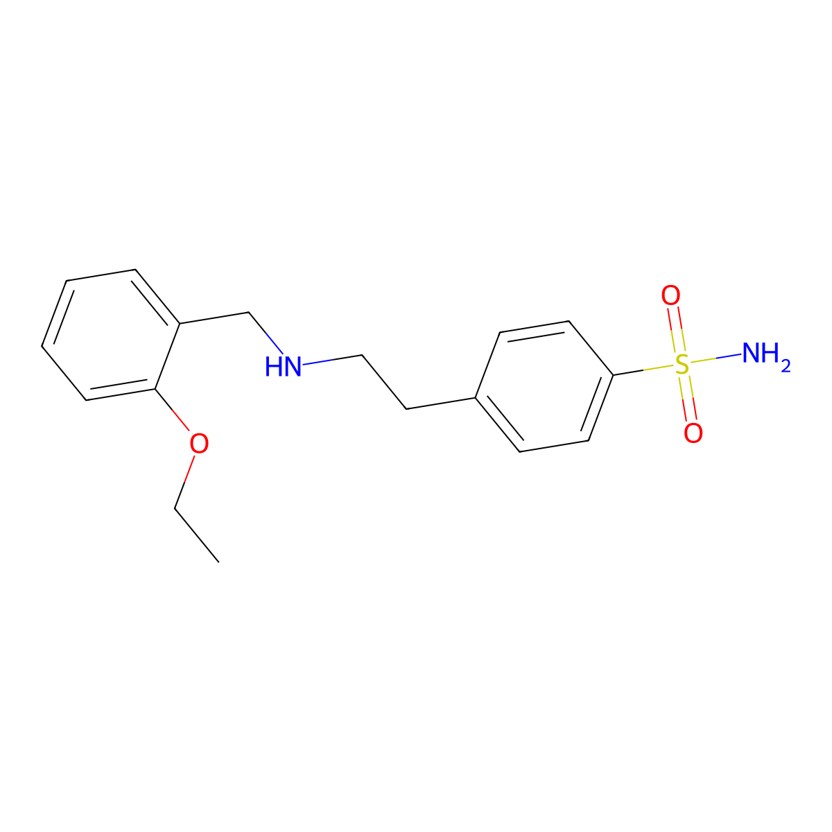 4-{2-[(2-Ethoxybenzyl)amino]ethyl}benzenesulfonamide molecular structure, CAS 774550-69-5