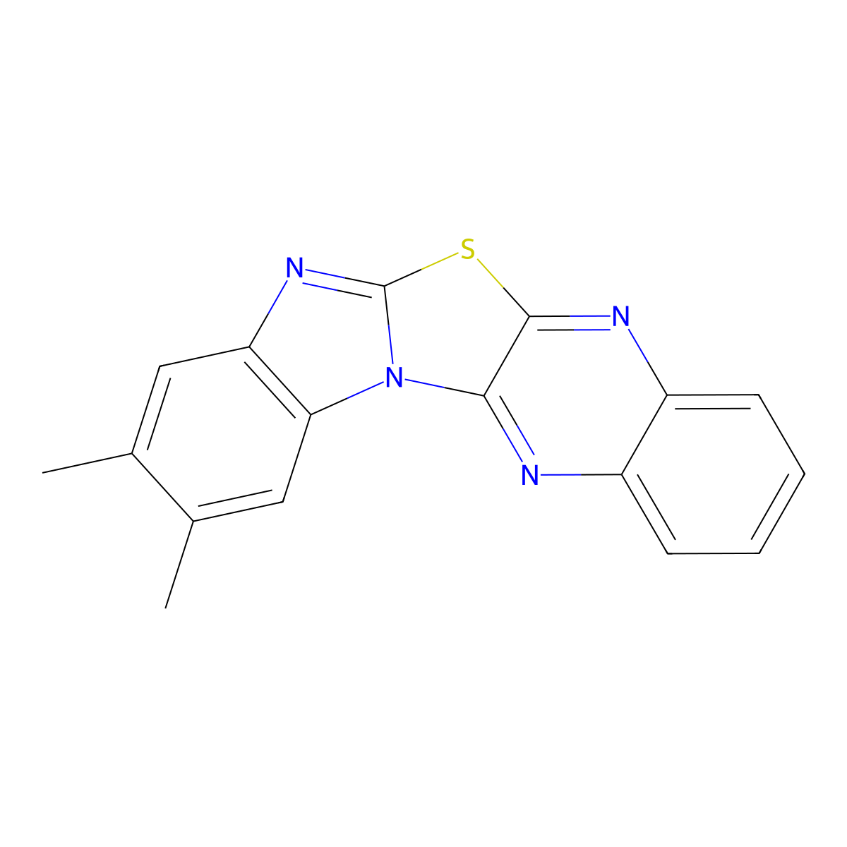 2,3-Dimethylbenzimidazo[2',1':2,3][1,3]thiazolo[4,5-b]quinoxaline molecular structure, CAS 774550-96-8