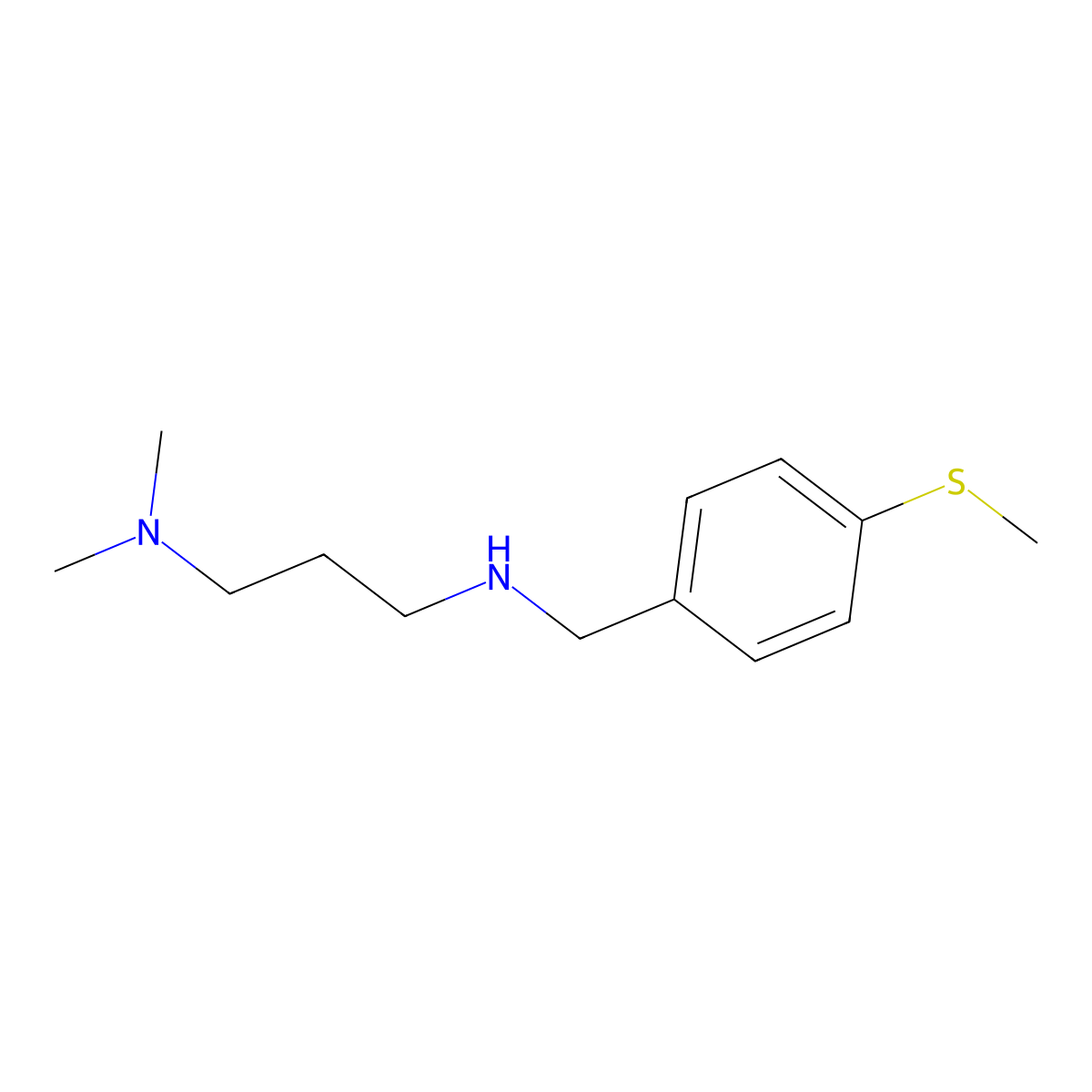 N,N-dimethyl-N'-[4-(methylsulfanyl)benzyl]propane-1,3-diamine molecular structure, CAS 774551-93-8