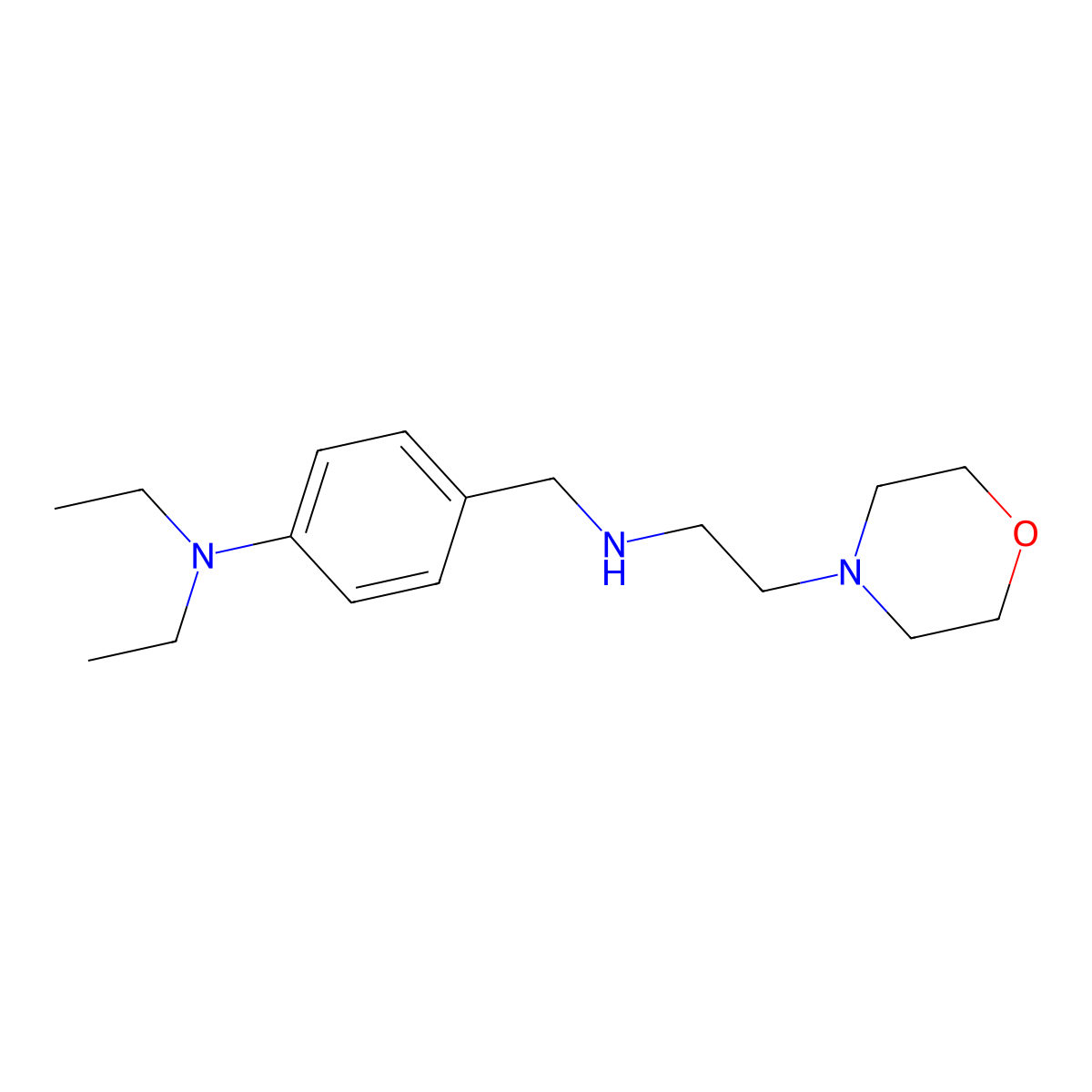N,N-diethyl-4-({[2-(morpholin-4-yl)ethyl]amino}methyl)aniline molecular structure, CAS 774552-11-3