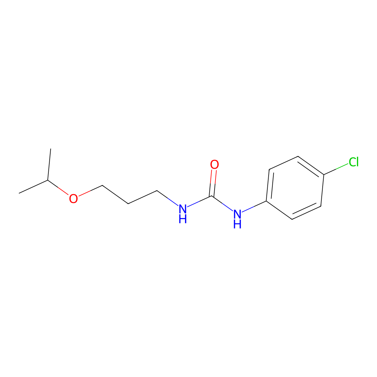 1-(4-Chlorophenyl)-3-[3-(propan-2-yloxy)propyl]urea molecular structure, CAS 774552-12-4