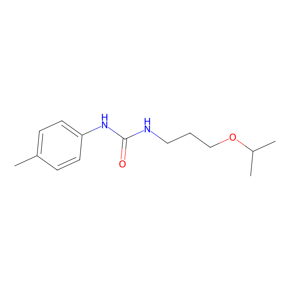 N-(3-isopropoxypropyl)-N'-(4-methylphenyl)urea molecular structure, CAS 774552-14-6