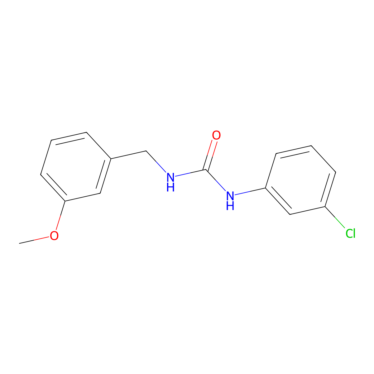 1-(3-Chlorophenyl)-3-(3-methoxybenzyl)urea molecular structure, CAS 774552-20-4