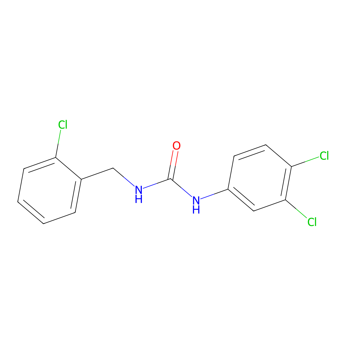1-(2-Chlorobenzyl)-3-(3,4-dichlorophenyl)urea molecular structure, CAS 774552-22-6
