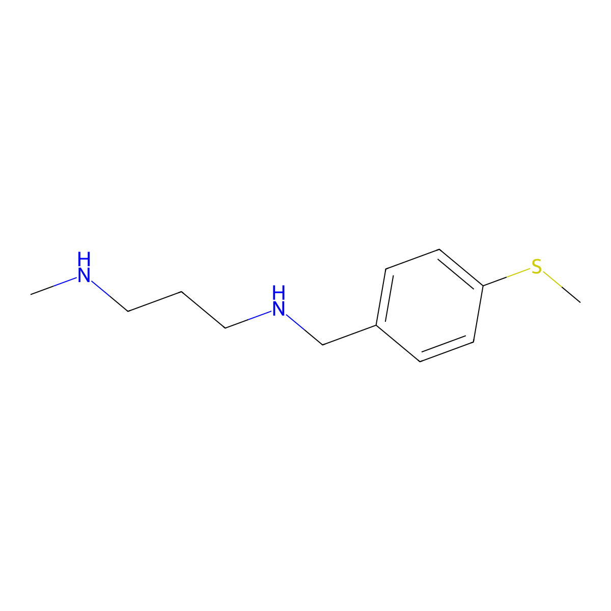N-methyl-N'-[4-(methylsulfanyl)benzyl]propane-1,3-diamine molecular structure, CAS 774552-25-9
