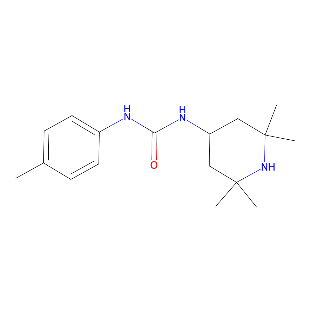 1-(4-Methylphenyl)-3-(2,2,6,6-tetramethylpiperidin-4-yl)urea molecular structure, CAS 774552-26-0