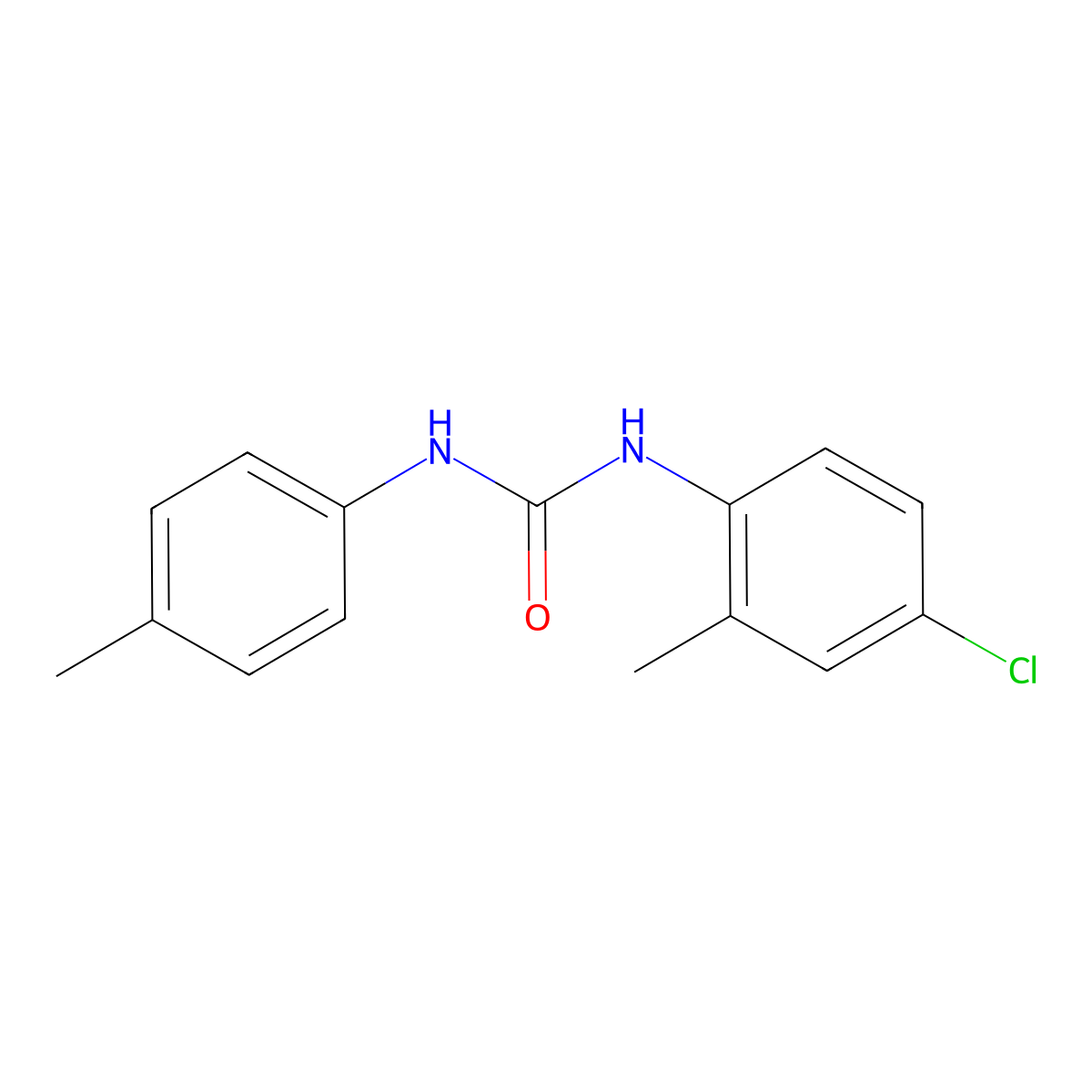 1-(4-Chloro-2-methylphenyl)-3-(4-methylphenyl)urea molecular structure, CAS 774552-72-6