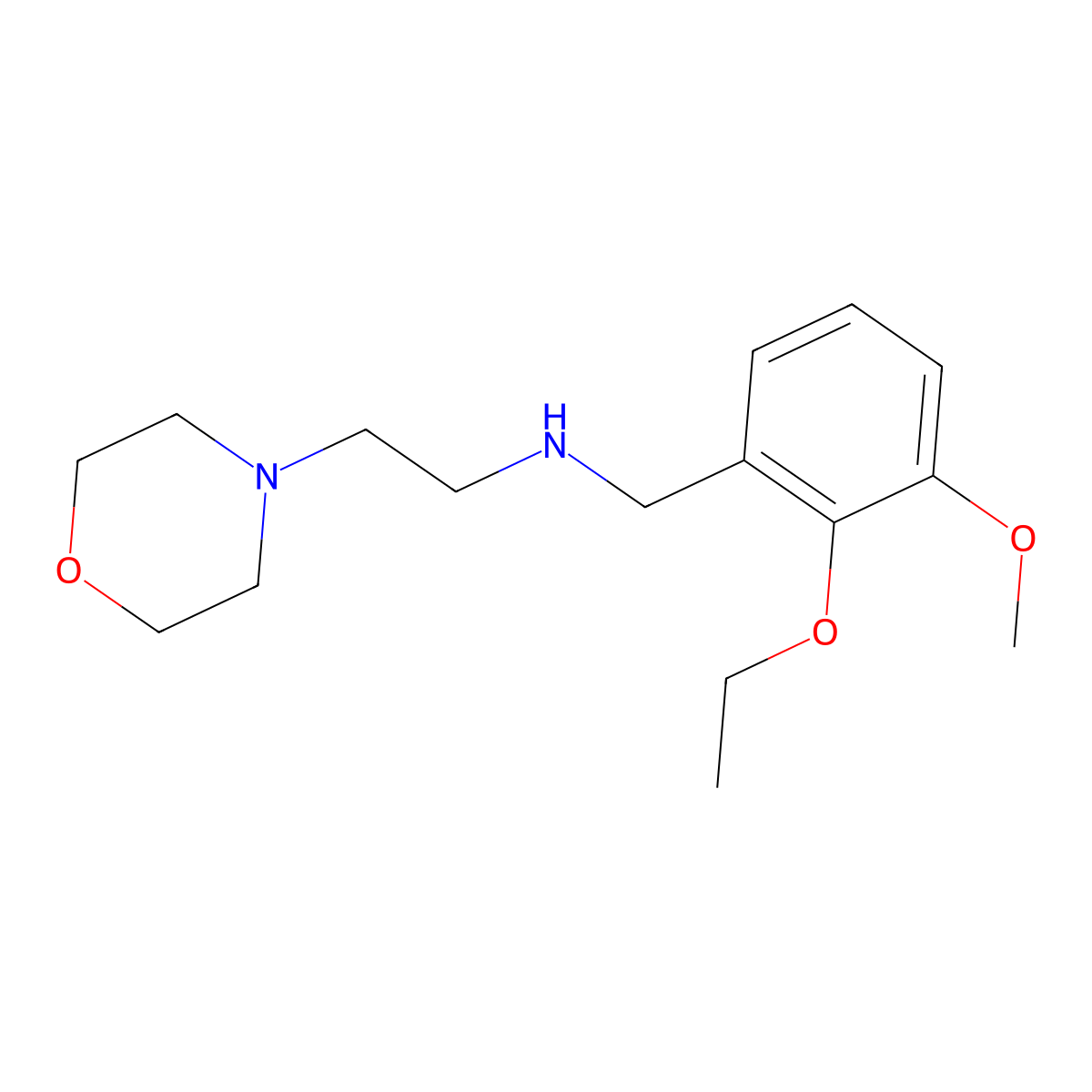 N-(2-ethoxy-3-methoxybenzyl)-2-(morpholin-4-yl)ethanamine molecular structure, CAS 774552-75-9