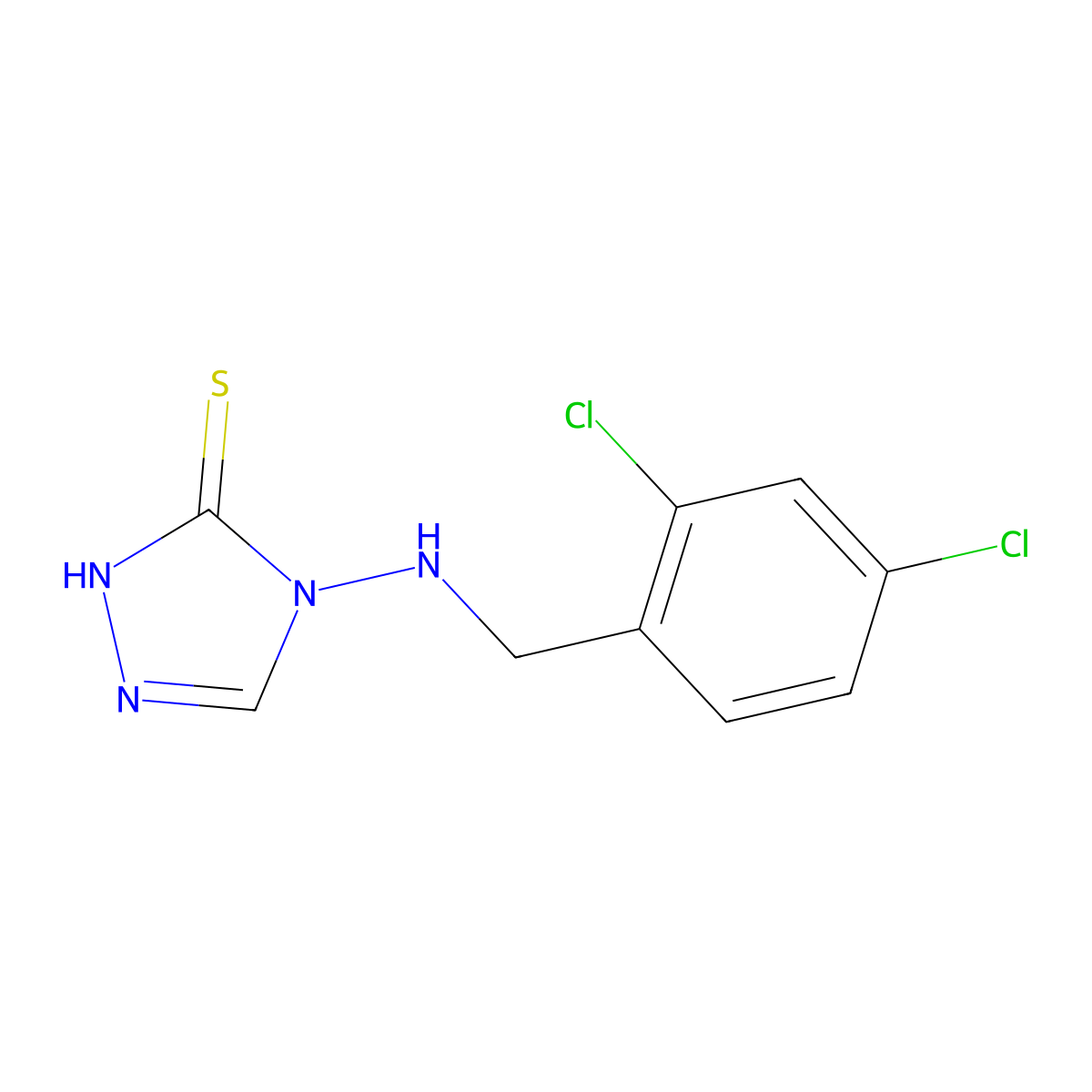 4-[(2,4-dichlorobenzyl)amino]-4H-1,2,4-triazole-3-thiol molecular structure, CAS 774552-87-3