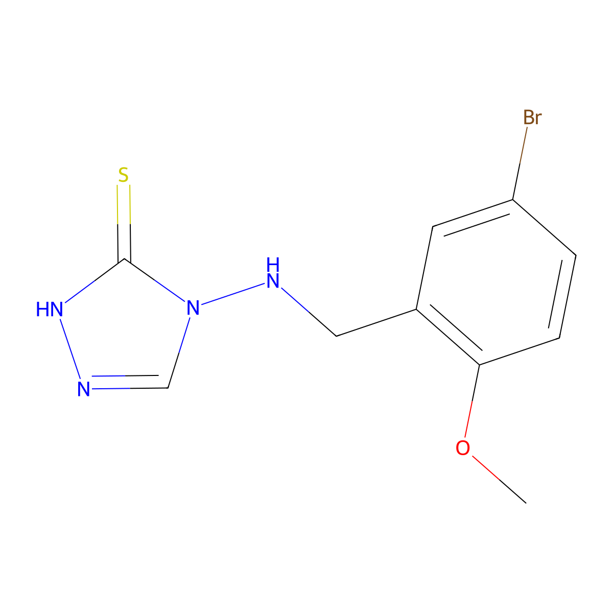4-[(5-bromo-2-methoxybenzyl)amino]-4H-1,2,4-triazole-3-thiol molecular structure, CAS 774552-89-5