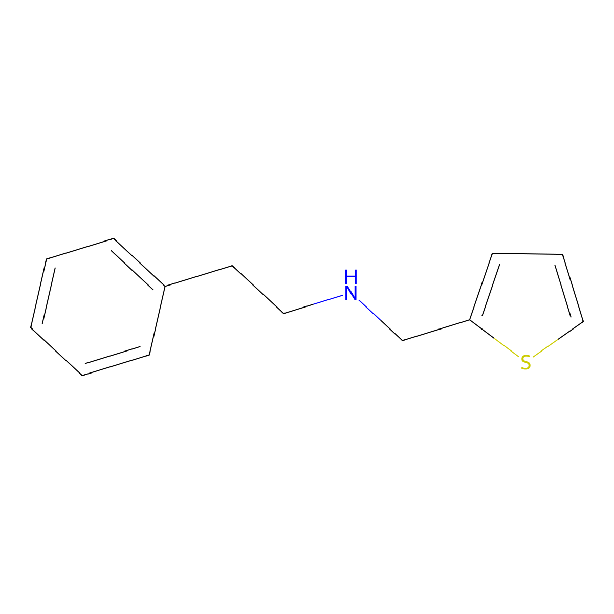 2-phenyl-N-(thiophen-2-ylmethyl)ethanamine molecular structure, CAS 774552-93-1