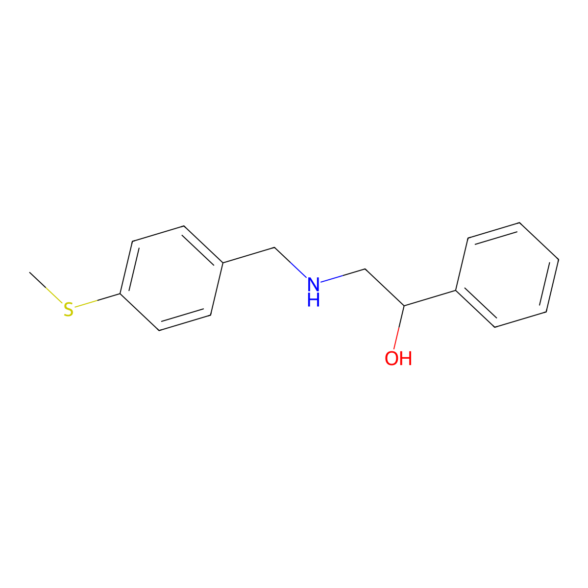 2-{[4-(Methylsulfanyl)benzyl]amino}-1-phenylethanol molecular structure, CAS 774553-37-6