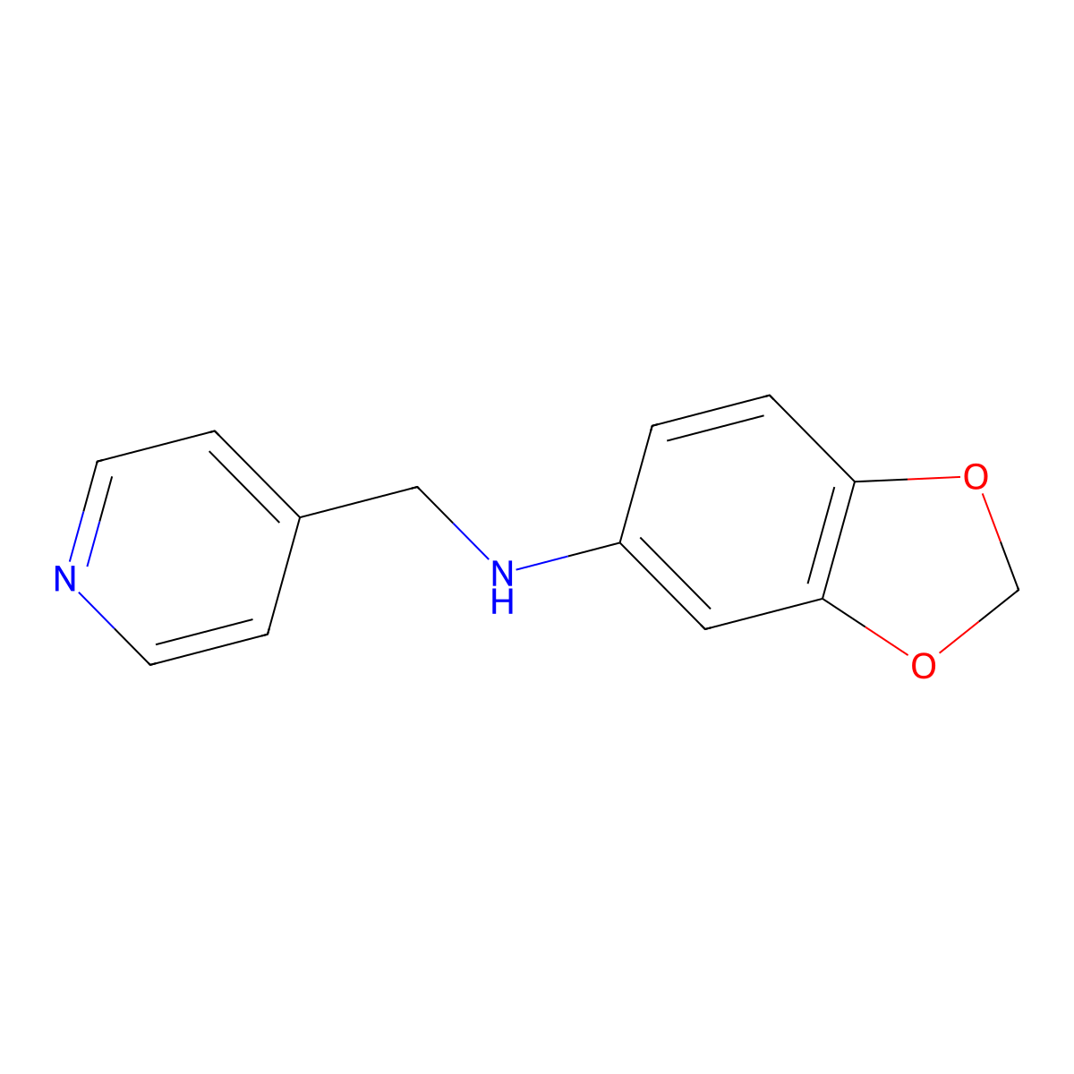 Benzo[1,3]dioxol-5-yl-pyridin-4-ylmethyl-amine molecular structure, CAS 774553-99-0