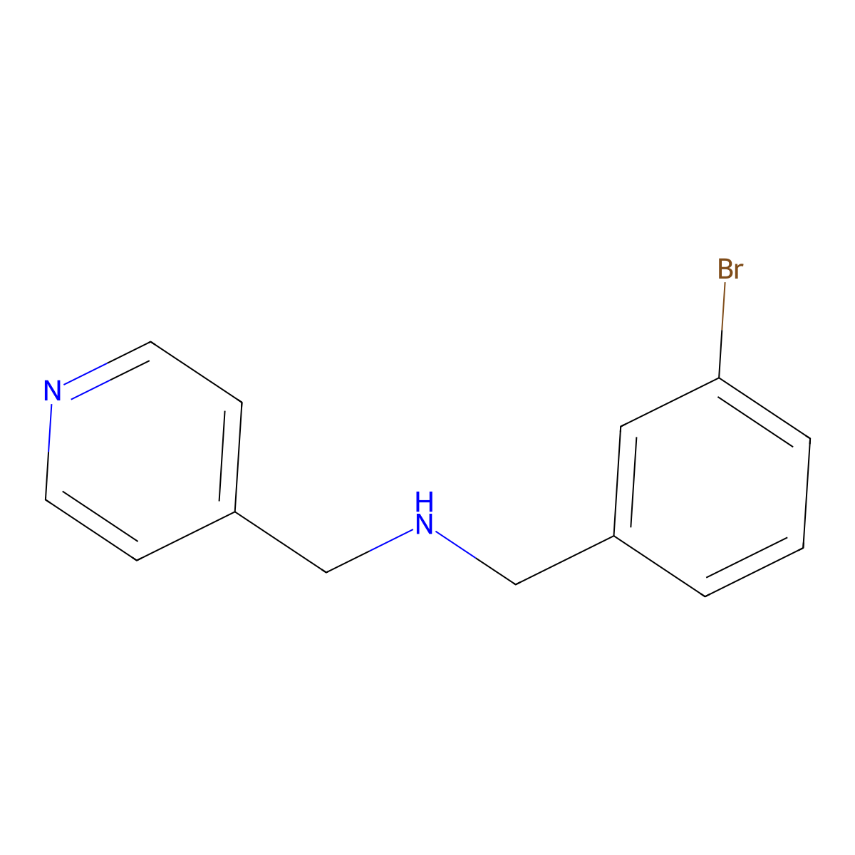 N-(3-bromobenzyl)-N-(4-pyridinylmethyl)amine molecular structure, CAS 774554-74-4
