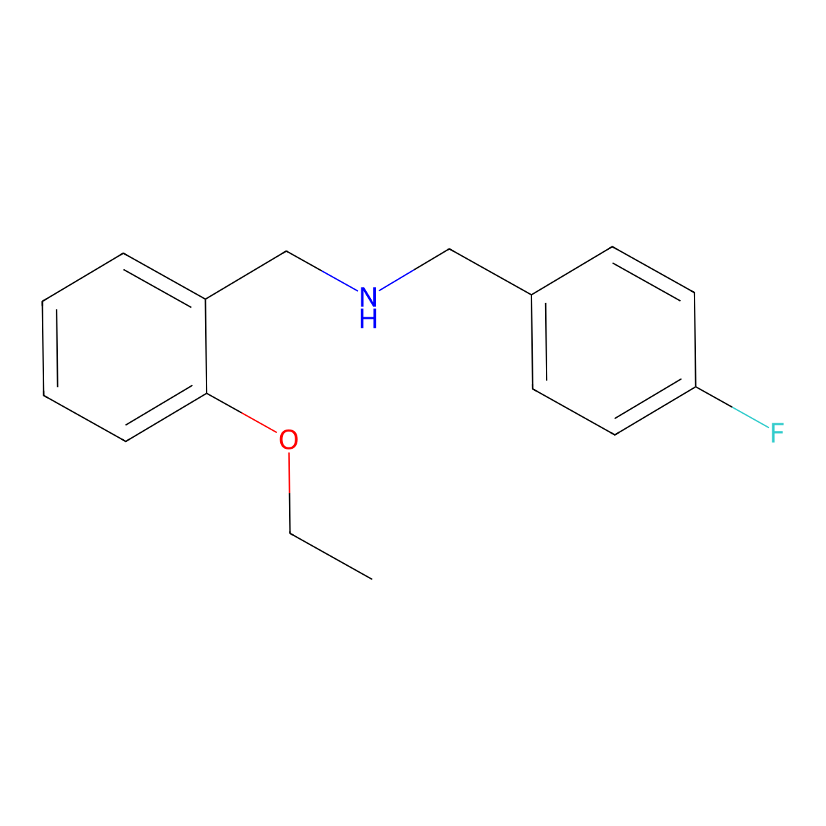 N-(2-ethoxybenzyl)-N-(4-fluorobenzyl)amine molecular structure, CAS 774554-81-3