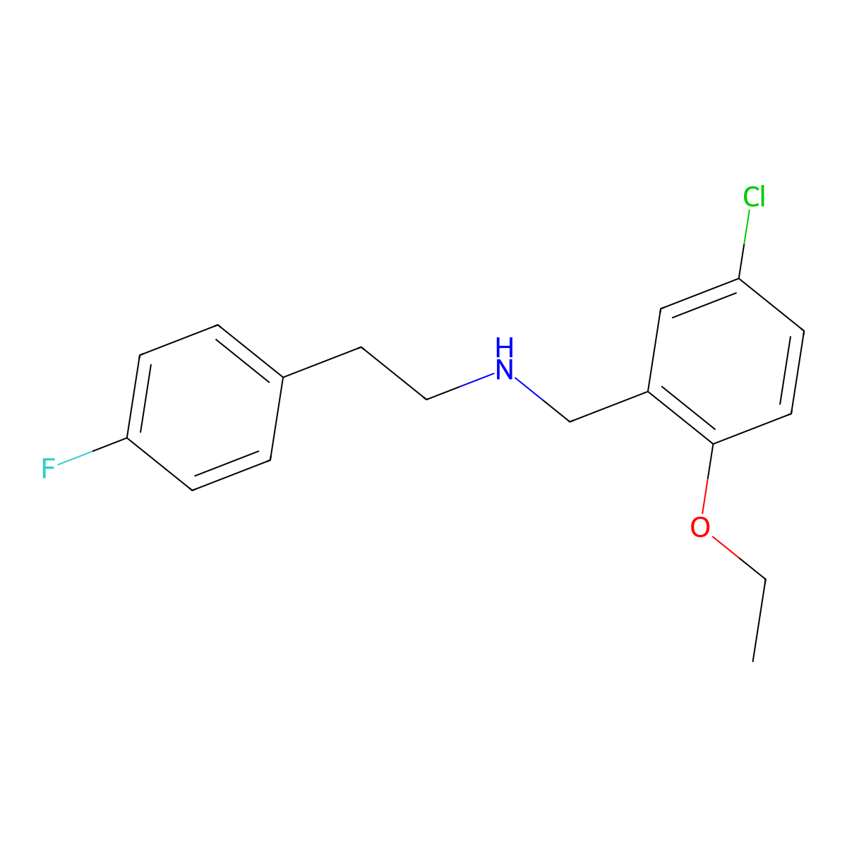 N-(5-chloro-2-ethoxybenzyl)-N-[2-(4-fluorophenyl)ethyl]amine molecular structure, CAS 774555-10-1