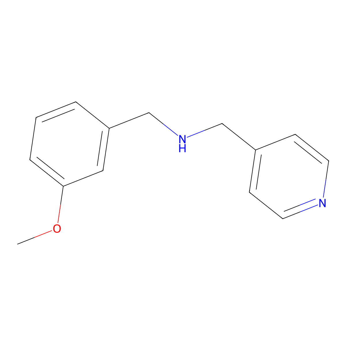 N-[(3-methoxyphenyl)methyl]-1-pyridin-4-ylmethanamine molecular structure, CAS 774555-15-6