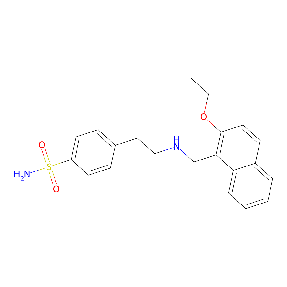 4-[2-[(2-Ethoxynaphthalen-1-yl)methylamino]ethyl]benzenesulfonamide molecular structure, CAS 774555-19-0