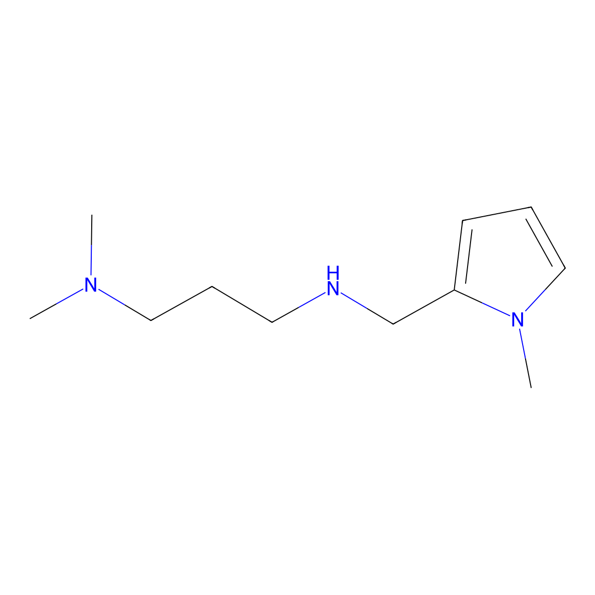 [3-(Dimethylamino)propyl][(1-methyl-1H-pyrrol-2-yl)methyl]amine molecular structure, CAS 774555-22-5