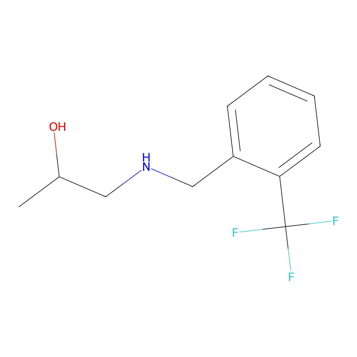 1-{[2-(Trifluoromethyl)benzyl]amino}propan-2-ol molecular structure, CAS 774555-52-1