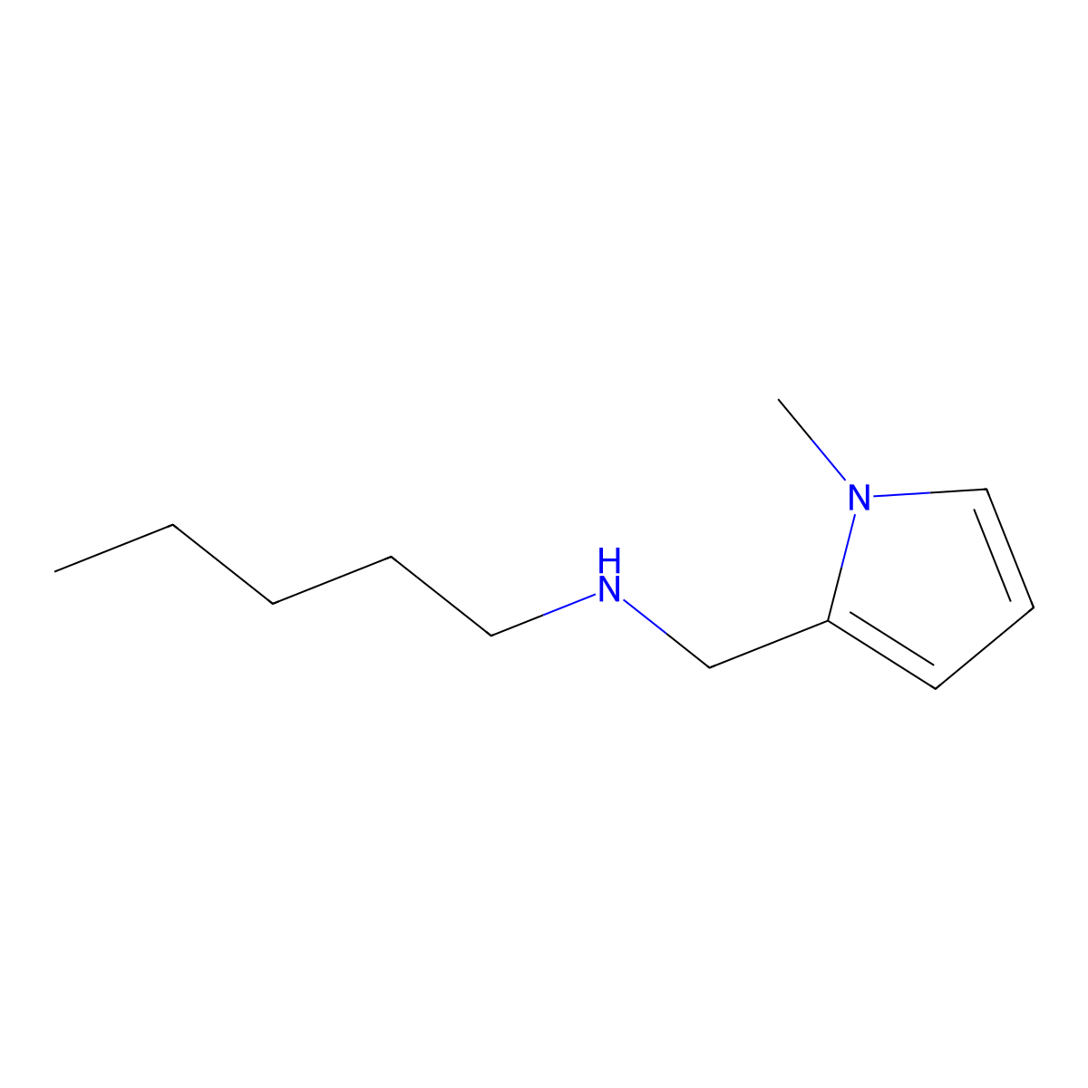 N-[(1-methylpyrrol-2-yl)methyl]pentan-1-amine molecular structure, CAS 774555-56-5
