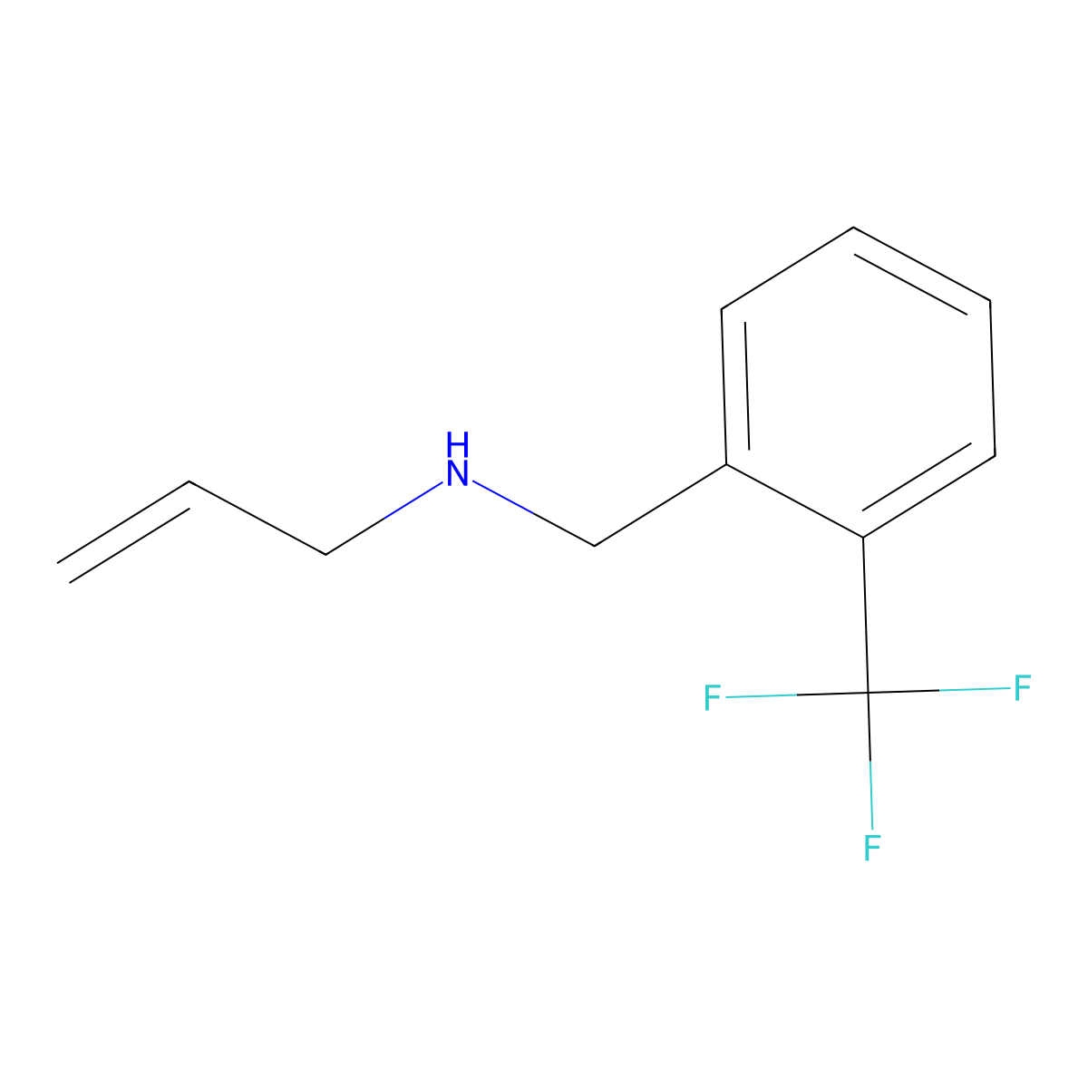 N-allyl-N-[2-(trifluoromethyl)benzyl]amine molecular structure, CAS 774555-58-7