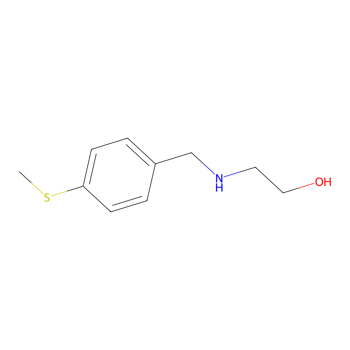 2-((4-(Methylthio)benzyl)amino)ethanol molecular structure, CAS 774556-23-9